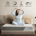 thumbnail image 5 of Twin Mattress, Kescas 8 inch Gel-Infused Memory Foam Mattress, Twin Size Mattress for Cool Sleep & Pressure Relief, Medium-firm Feel with Motion Isolation, Bed in a Box, 5 of 6