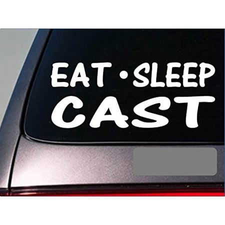 Bait Boats - Eat Sleep Cast Sticker *G817* 8