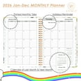 thumbnail image 3 of Planner 2026 Calendar Notebook(Jan-Dec.2026,6.3"x8.5") Weekly Monthly Flower Planner for Women Men 2026 Academic Planner Supplies, 3 of 7