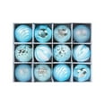 thumbnail image 1 of Wosthever Impresionantes adornos de bolas de Navidad de PVC para decoración festiva, caja de bolas galvanizada pintada, ornamento de árbol Kits de decoración para fiestas estilo azul, 1 of 6