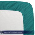 thumbnail image 6 of Bare Home Premium 1800 Ultra-Soft Microfiber Collection Sheet Set - Double Brushed - Hypoallergenic - Wrinkle Resistant - Deep Pocket, Queen, Emerald, 6 of 7
