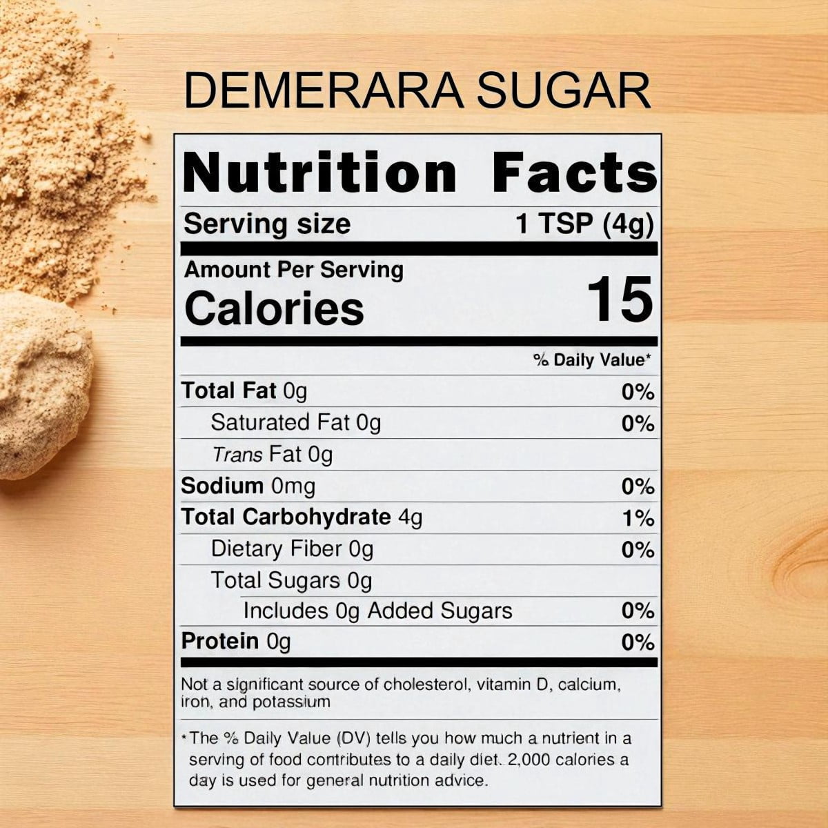 Michele’s Pantry Demerara Sugar (Unrefined Cane Sugar), 4 lbs, Allergen Free