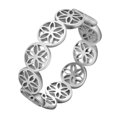 thumbnail image 5 of White Lotus Stacking Ring Yoga Stainless Steel Ring Lotus Jewelry Party Birthday Gift, 5 of 5