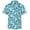 Blue With Flamingo, variant on Loose Hawaiian Shirt for Men Short Sleeve Casual Button Down Floral Shirts Blue With Flamingo M