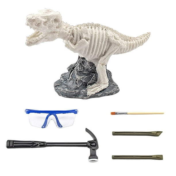 Kit de excavación de dinosaurios, esqueleto de tiranosaurio, fósiles, kit científico, juguetes para niños