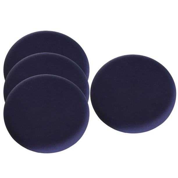 2 fundas para taburete de bar redondas, impermeables y lavables para bar y hogar. azul oscuro