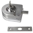 thumbnail image 1 of Pestillo de puerta de vidrio - Pestillo de cerradura de puerta de vidrio de acero inoxidable para accesorios de baño, 1 of 4