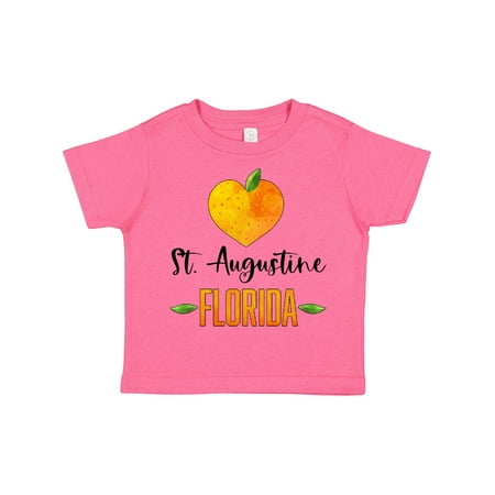 

Inktastic St. Augustine Florida Orange in Heart Gift Toddler Boy or Toddler Girl T-Shirt