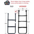 thumbnail image 3 of Ladder, Universal Trampoline Ladder Accessories 3-Step Ladder Skid-Proof Wide Step Easy Assembly, 3 of 7