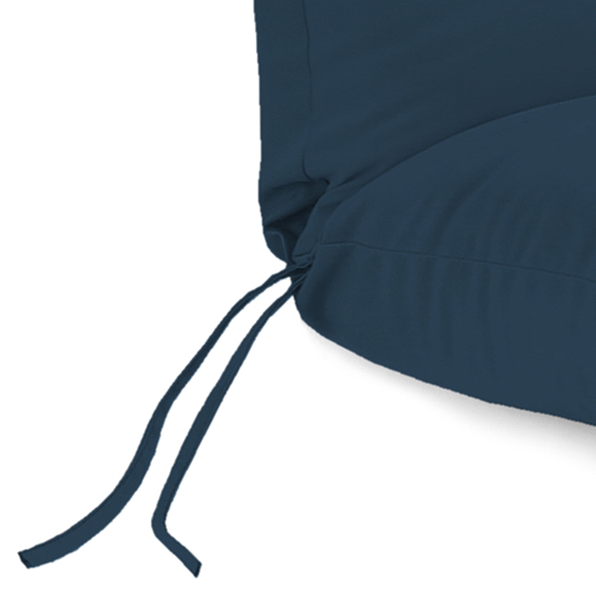 Jordan Manufacturing Sunbrella 74" x 22" Spectrum Indigo Navy Solid Rectangular Outdoor Chaise Lounge Cushion with Ties and Hanger Loop