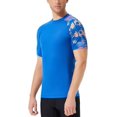 thumbnail image 3 of AIR-Men's Rash Guard Swim Shirt Short Sleeve UPF 50+ Sun Protection Swim Top SPF Quick Dry Water Shirt, 3 of 4