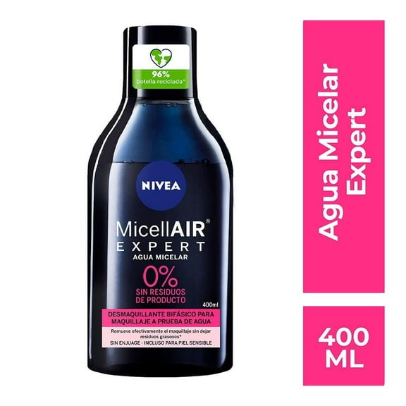 Agua micelar NIVEA Desmaquillante Expert Complejo Aminoácido 400 ml
