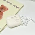 thumbnail image 4 of For AirPods 3rd 2021 Cute Cartoon Little Bear Head Pattern Designed Earphones Case Frosted Matte Soft TPU Shockproof Cover With Pendant, 4 of 5