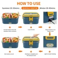 thumbnail image 3 of Electric Lunch Box Food Warmer - Portable Food Heater for Car & Home - Leak Proof, Lunch Heating Stainless Steel Container 1.8L, 3 of 5