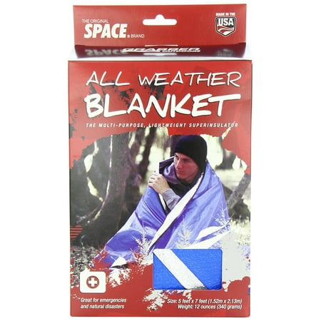 All Weather Space Blanket Outdoors Original Space Brand All Weather Blanket: Blue, Pound for pound warmer than wool, this amazingly tough laminate of fiber scrim and.., By Grabber ()