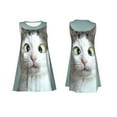 thumbnail image 7 of Rateoe Funny Cat Pattern Women’s Sleeveless Dress,Casual Summer Dress,A-line Sleeveless Dress Versatile Summer Dress Stylish Day Dress, 7 of 7