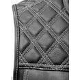 thumbnail image 4 of First Mfg Co - Upside - Men's Motorcycle Biker Riding Black White Leather Vest - 4X Large, 4 of 4
