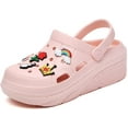 thumbnail image 2 of Gardener Platform Clogs Slippers Mules High Heels Wedge Sandals Red Comfort Shoes for Women, 2 of 14