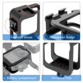 thumbnail image 4 of AMERTEER Aluminium Protective Frame Removable Buckle Socket Accessory for GoPro Max Directly Chargeable Side Cover, 4 of 7