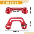 thumbnail image 4 of Unique Bargains 1 Pair Work Light Mount Brackets Car Front Light Mounting Holder for Jeep Gladiator JT 2020-2022 Red, 4 of 7