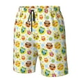 thumbnail image 4 of Logiee Colorful Owls 1 Print Mens Swim Trunks Quick Dry Board Shorts,Breathable Hawaii Beach Shorts Swimwear Bathing Suits-XX-Large, 4 of 6