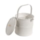 thumbnail image 2 of Cubo de basura para desechos de té, bote de basura para accesorios de mesa de ceremonia, grande, portátil con Blanco, 2 of 9