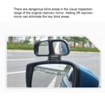 thumbnail image 3 of Sidaley Espejo retrovisor para coche, zona de punto ciego, gran angular, doble cristal, espejo lateral de marcha atrás, accesorios para coche Vehículos, repuestos y accesorios Mis Blanco Correcto Sidaley CZ10308-06B, 3 of 6