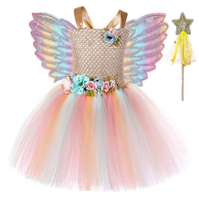 Toddler Girl Dresses Ruffle Tulle Dress Spring Dresses For Girls Sun Dresses Summer Clothes For Girls 2-3 Years