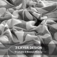 thumbnail image 2 of Ntbay 2 Pack Breathable Cotton Euro Pillow Shams,3 Layer Muslin Decorative Square Pillow Covers with Envelope Closure, 26" x 26", Gray Leaf, 2 of 5