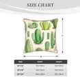 thumbnail image 4 of Haiem Cactus And Succulent Print Velvet Soft Solid Decorative Square Throw Pillow Covers Set with Elegant Piping Christmas Cushion Case for Sofa Bedroom Car-20"x20", 4 of 8