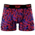 thumbnail image 2 of TOP Men's Cotton Blend Boxer Briefs, Soft & Breathable, Pack of 3, Sizes S-2XL, 2 of 4