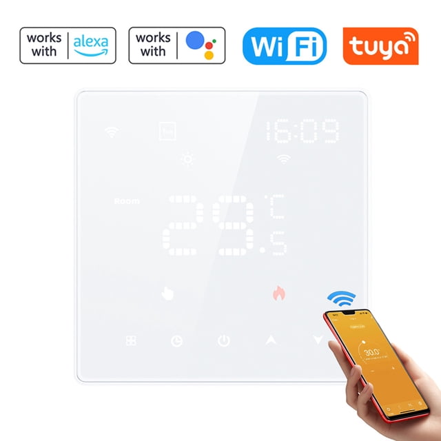 Digital Display Intelligent Temperature Controller Heating Thermostat for Tuya Wifi Touching Screen Temperature Control Panel