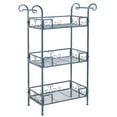 thumbnail image 4 of SAFAVIEH Noreen Contemporary Outdoor Patio 3 Tier Shelf, Antique Blue, 4 of 11
