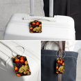 thumbnail image 6 of Square PU Leather 2 Pack Travel Tag - Bag Tag - Suitcase Tag with Privacy Cover and Stainless Steel Ring - Suitable for Travel, Backpack, and Handbag Fruit, 6 of 7