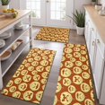 thumbnail image 2 of Halloween Pumpkin Silhouette Pattern Kitchen Rugs Sets Of 3,Kitchen Runner Rugs Non Skid Washable,Decorative Kitchen Floor Mats for Kitchen,Sink,Laundry,17"x30"+ 17"x47" + 17"x59", 2 of 6