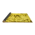 thumbnail image 2 of Ahgly Company Indoor Square Abstract Yellow Modern Area Rugs, 8' Square, 2 of 4
