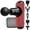 Red, variant on Bob and Brad Q2 Mini Portable Massage Gun Percussion Muscle Quiet Handheld Massager Fascia Gun for Athletes Pain Relief -Black, Ideal Gifts