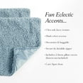thumbnail image 6 of Lush Decor Neo Boucle Lumbar Throw Pillow Cover 2 Piece Set 14" W x 24" L Blue - Rectangle Pillow - Soft Fluffy Pillow Cover- Textured Decorative Pillows For Bed, Couch or Chair, 6 of 6