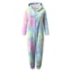 thumbnail image 5 of Pijama Dealovy para mujer, de invierno, cálido, de forro polar, mono peludo con cremallera, sudadera con capucha, mono de peluche con orejas bonitas, ropa de estar, 5 of 7