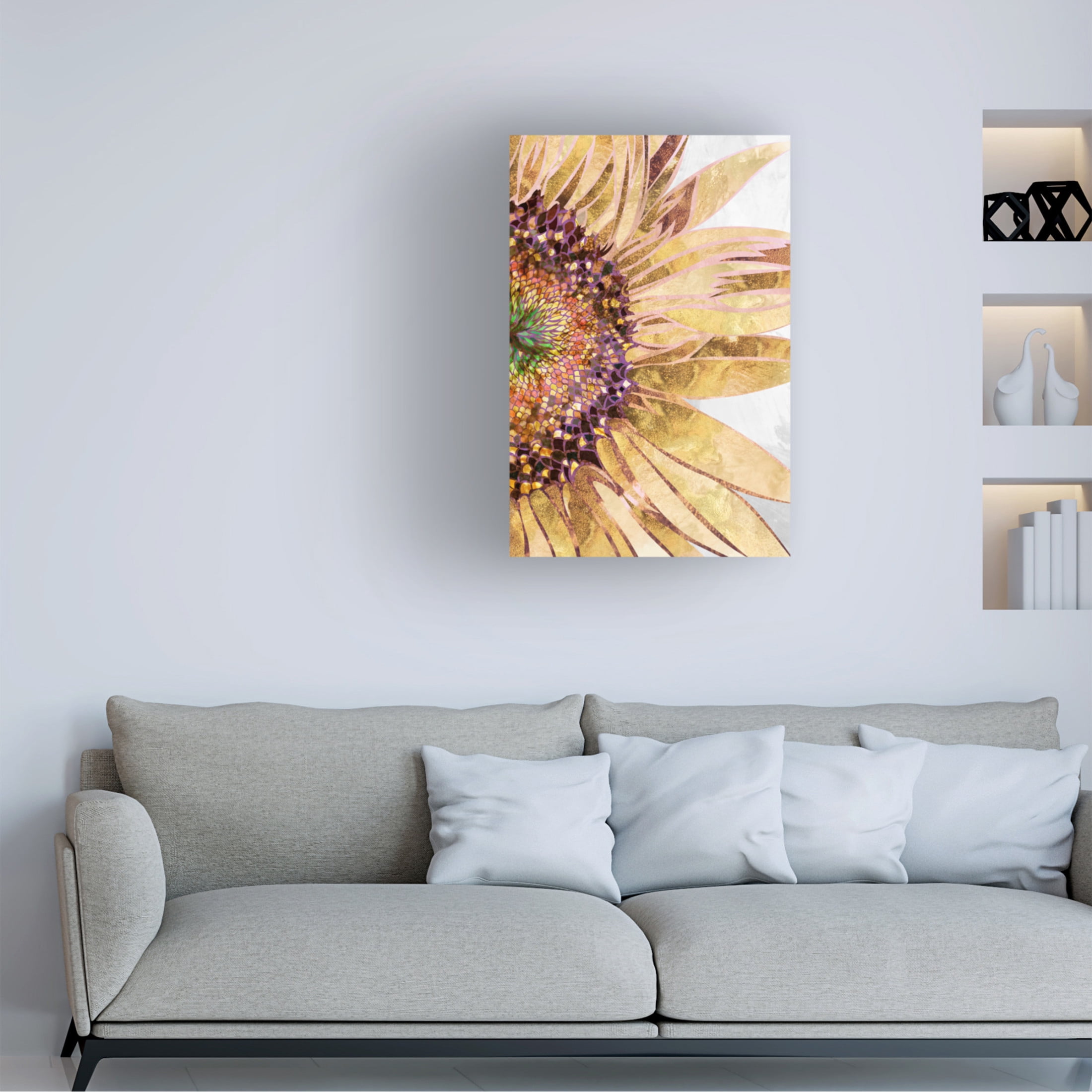 Trademark Fine Art Sarah Manovski Golden sunflower Canvas Wall Art