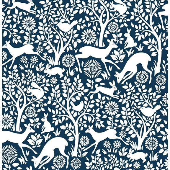 Nuwallpaper Navy Merriment Peel & Stick Wallpaper