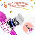 thumbnail image 2 of Juguetes divertidos para niñas de 3 a 12 años, micrófono para niños, micrófono de Karaoke, cumpleaños para niños de 5 a 12 años, micrófono de juguete para niños Adepaton WRMH-421-4, 2 of 6