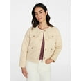 thumbnail image 3 of Time and Tru Women's Quilted Cotton Jacket, Sizes XS-XXXL, 3 of 6