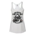 thumbnail image 2 of Wild Bobby, Lucky 7 Live to Ride Bikes Booze Broads USA Est 1903 | Womens Fashion Premium Tri-Blend Racerback Tank Top, Heather White, Small, 2 of 4