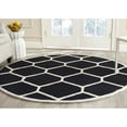 thumbnail image 2 of SAFAVIEH Cambridge CAM144E Handmade Black / Ivory Rug, 2 of 10