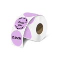 thumbnail image 1 of Etiquetas adhesivas térmicas iEager, 5 cm, círculo, color morado, 500 etiquetas, 1 of 7