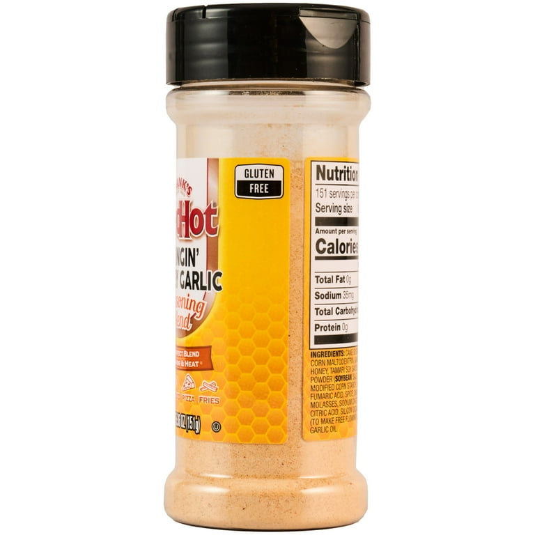 Frank's RedHot Stingin' Honey Garlic Seasoning - Gluten Free, 5.36 Oz, Sweet & Spicy Blend For Chicken, Burgers, Fries 7 thumbnail image