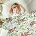 thumbnail image 5 of Bunny Blanket for Girls Blanket Rabbits Flannel Fleece Throw Blanket for Living Room Bedroom Sofa Couch Warm Soft Bed for Kids Adults 27.56"x39.37", 5 of 6
