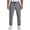 Gray, variant on Men’s Quick Dry Stretch Breathable Lightweight Pants with Zipper Pocket Ice Silk Fabric Casual Athletic Pants (1pc)