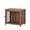 32.5"L x 22.1"W x 27.9"H | Brown, variant on GZXS Dog Crate End Table on Wheels, Indoor Small Wooden Dog Cage Furniture with Steel-Bar Doors, Lockable & Ventilated Pet Kennel for Home Use, 27.2"L x 20.1"W x 26.2"H, Brown